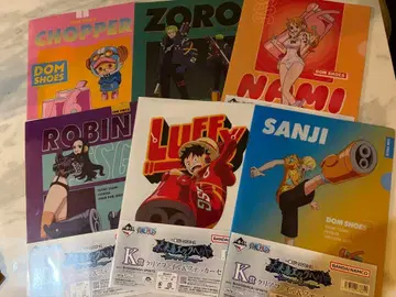 원피스 제일복권 미래섬 에그 헤드 K상 클리어 파일 & 스티커 세트