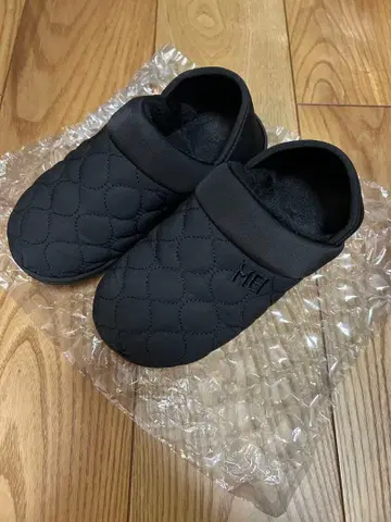 MEI 블랙 슬립온 S 사이즈 모크 슈즈