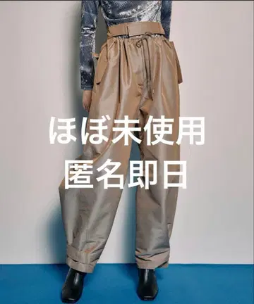 거의 미사용 MAISON SPECIAL 샴브레이 파라슈트 팬츠