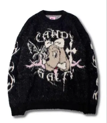 갈피 캔디 갈피 니트 블랙