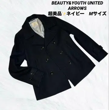 [ 새상품급 ] BEAUTY&YOUTH 뷰티&유스 네이비 피코트 M