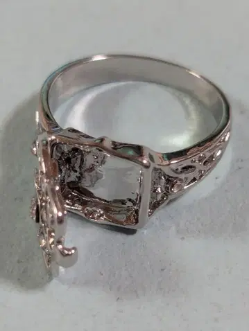 장식적인 무늬의 반지 11호 2개 세트