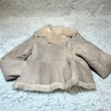 새상품급 ] BALLSEY 리얼 무스탕 코트 양가죽 38