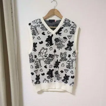 새상품급 Dance With Dragon 니트 베스트 사이즈 3