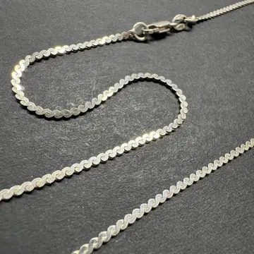 [ 60cm 이탈리아제 ] 빈티지 서펜타인 체인 목걸이