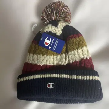 Champion 멀티 컬러 니트 모자 폼폼 포함