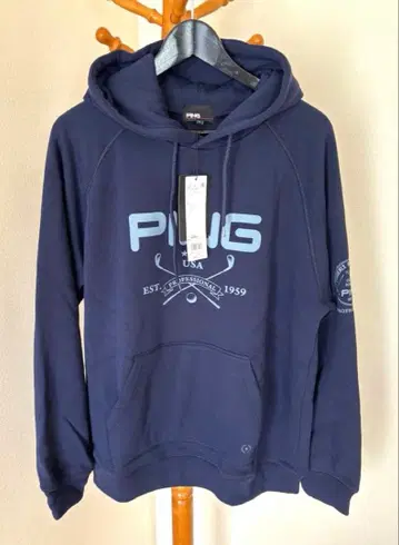 [ 미사용 새상품 ] PING 핑 골프웨어 후디 풀오버 네이비