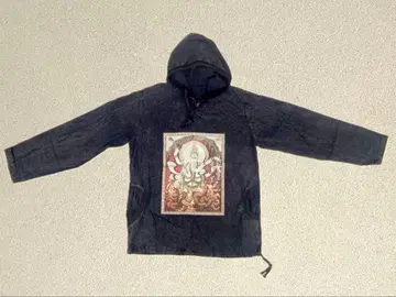 [ 새상품 ] 가네샤 패턴 후디 블랙 후지이 카제 님 애용