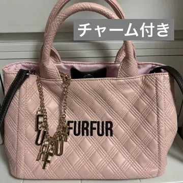 FURFUR 퀼팅 핑크 숄더백