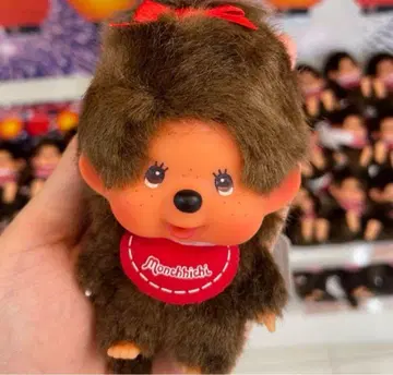 몬치치 얼굴 큰 SS 키체인 여아 마스코트 키링