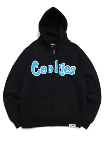 Cookies 지퍼 후드티 L 블랙