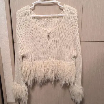 코코딜 프린지 가디건