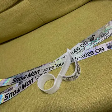 SnowMan ON 은색 테이프 음표 낙하물