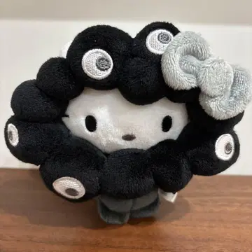 블랙 미야쿠미야쿠 키티  봉제 인형 카라비너 산리오 BC 블랙