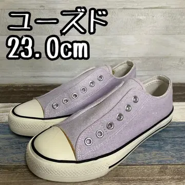 유즈드 23.0cm 퍼플 계열 슬립온 스니커즈 c271