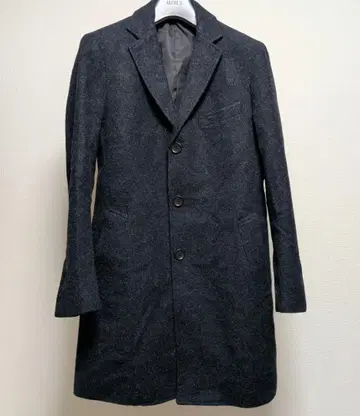 유나이티드 애로우즈 체스터 코트 울 M 네이비