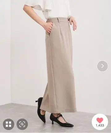 [ 세탁 가능 ] I 라인 롱 스커트