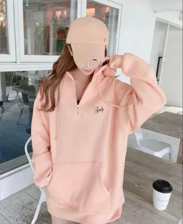 [ 미사용 새상품 ] Rady 하프 집업 후디 후드티 핑크 F 가을/겨울