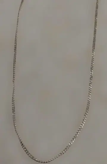 실버925 40cm 1mm 키헤이 체인 각인 목걸이 펜던트