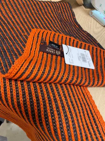 TAKEO KIKUCHI 스트라이프 머플러 새상품 정가 7600엔