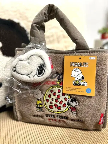 스누피 2WAY 토트백 피자
