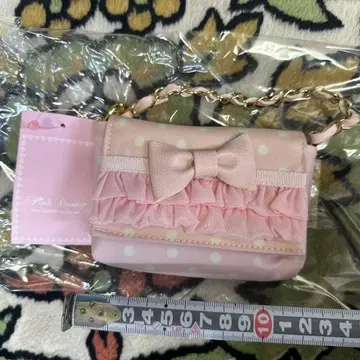 미사용 핑크 캔디 미니 핸드백