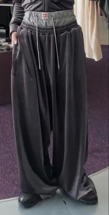 BASICKS Layered Velvet Trouser