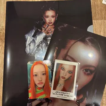 XG CHISA 폴라로이드 트레이딩 카드 클리어 파일 세트