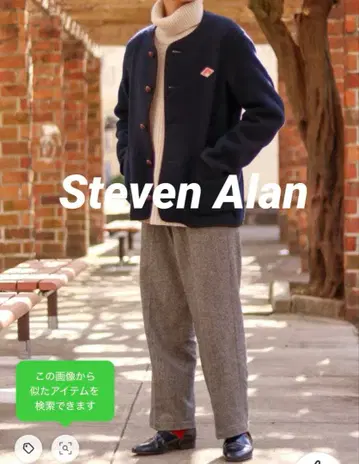 [ 새상품급 ] 모노 체크 배기 스트레이트 슬랙스 M 그레이