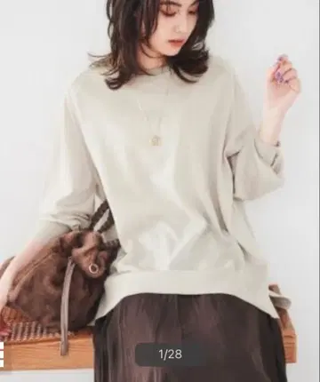 새상품급 언타이틀 파인 메리노 울 롱 니트 2