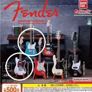 새상품 미사용 펜더 기타 가챠가챠 화이트 블루