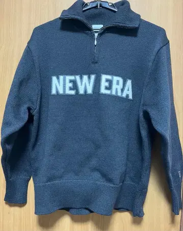 NEW ERA 다크 그레이 집업 니트 M