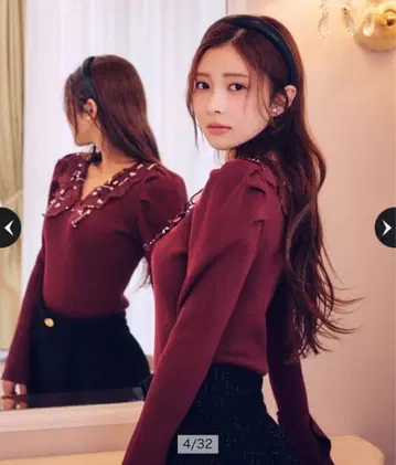 정품 Rirandture 트위드 하이웨스트 숏팬츠 블랙