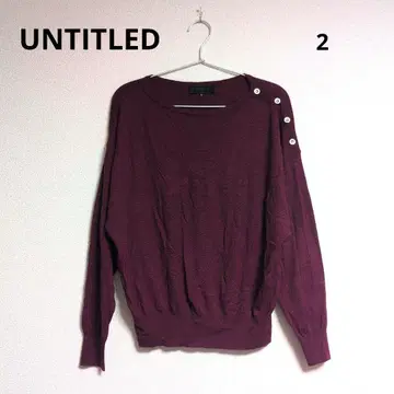 0450 UNTITLED 언타이틀 돌먼 슬리브 스웨터 얇은 소재 2
