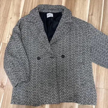 FOREVER 21 헤링본 더블 버튼 자켓