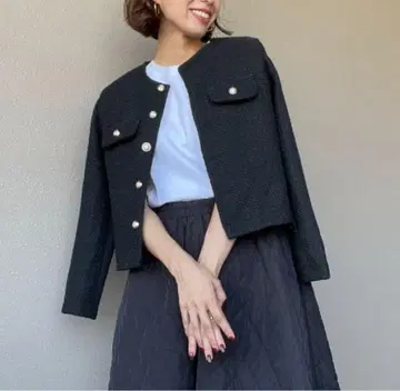 새상품 ISOOK 트위드 숏 자켓 트위드 자켓