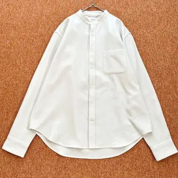 인헤릿 밴드 카라 오버 사이즈 긴팔 셔츠 L 사이즈 스트레치 있음