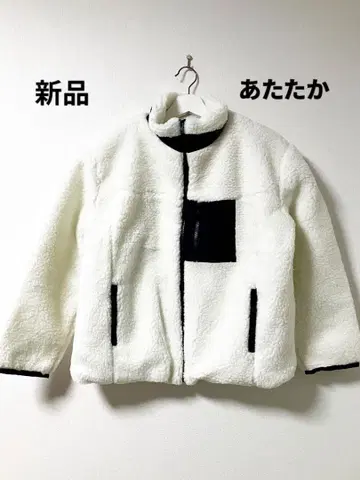 플리스 자켓 화이트