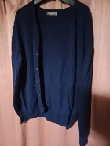 캐시미어 네이비 캐시미어 울 가디건 올드스쿨 계열