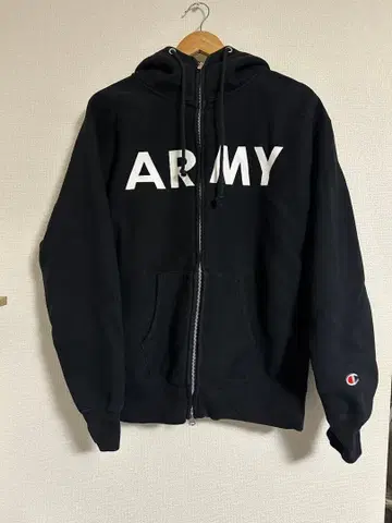 챔피온 ARMY 지퍼 후드티 리버스 위브