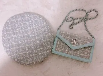 darich 팬시 트위드 지갑 백 베레모 SAX