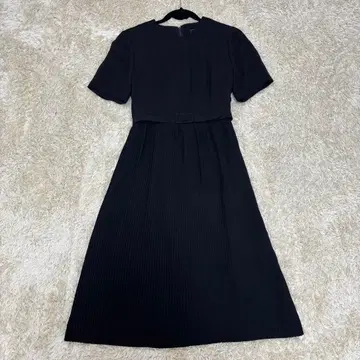 SOIR 도쿄 소와르 상복 예복 원피스 플리츠 블랙 13 빅 사이즈