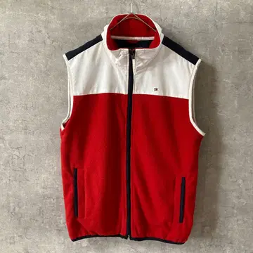 타미힐피거 플리스 베스트 L 사이즈 타미 컬러