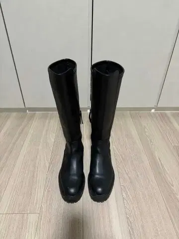 [ 새상품급 ] ZARA 블랙 롱 부츠 37