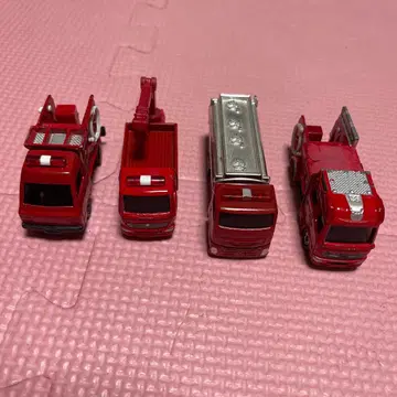 소방차 미니카 4대 세트 (개조품)