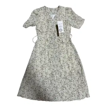 미사용 새상품 SIPERLARI 꽃무늬 안감 부착 슬림 멋쟁이 롱 원피스