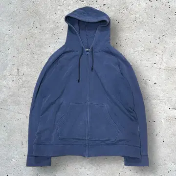 00s 지퍼 후드티 네이비 짧은 기장 eastboy y2k 페이드