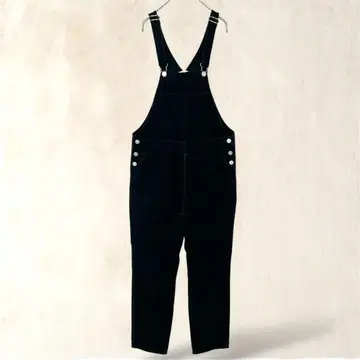 [앙제] 면 100% 살로펫 오버롤 블랙 L 캐주얼