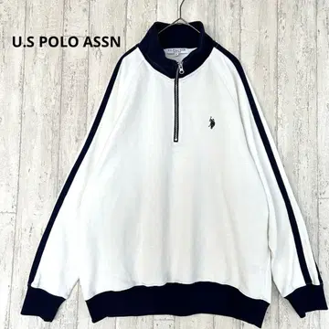 폴로 U.S POLO ASSN 트랙 재킷 [ L ] 하프 지퍼 배색 라인