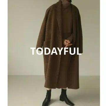 TODAYFUL 오버 체크 코트 36 사이즈